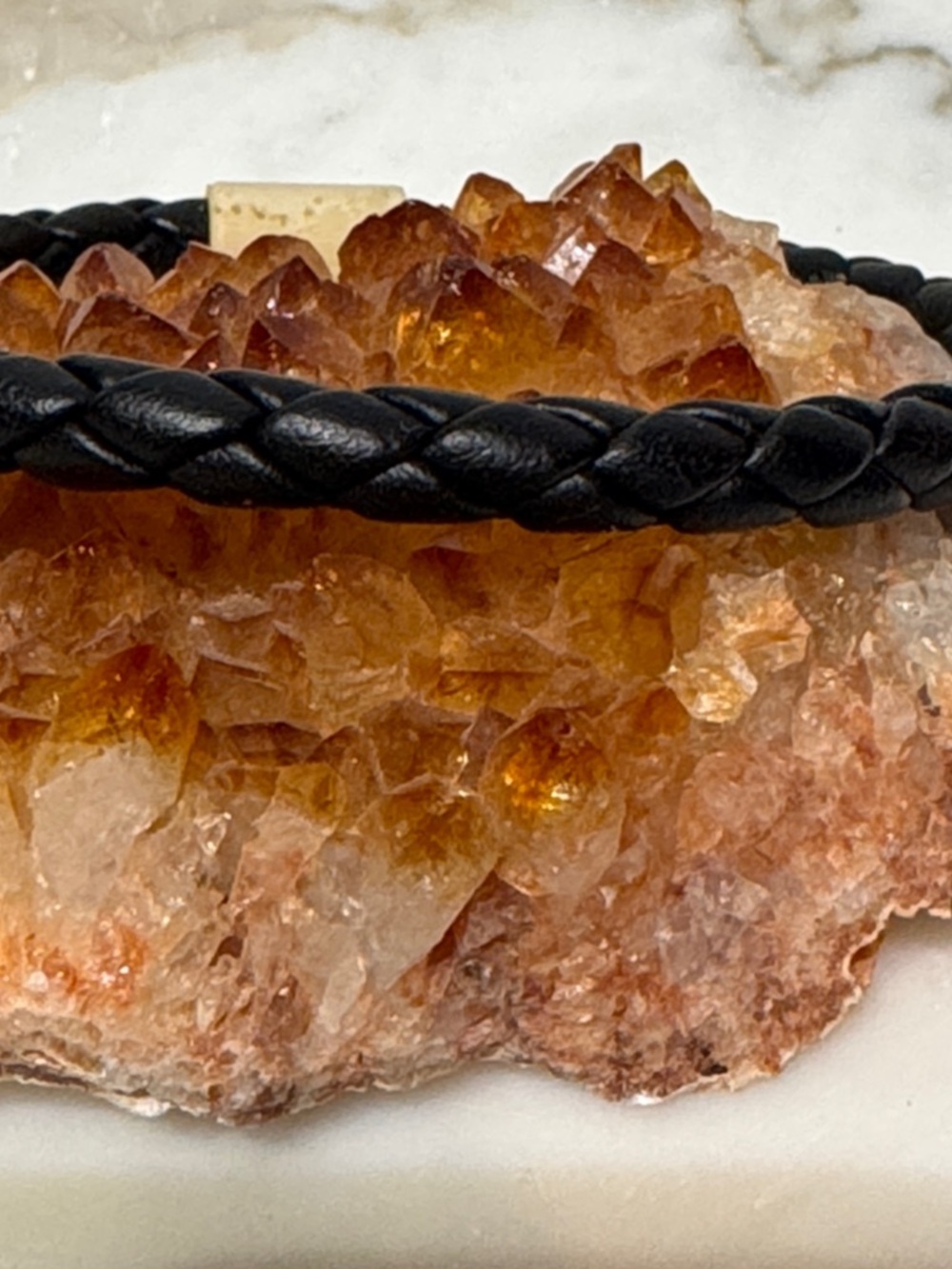 Invicta Black Leather Braided Bracelet - Picture 6 of 6